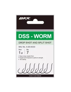 BKK DSS WORM DROPSHOT HOOKS