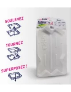 FIIISH STACKABLE TRAYS (2) WHITE