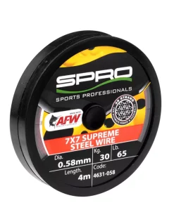 SPRO 7x7 SUPREME STEEL WIRE (4 MTR) AFW 6 SPRO 7x7 SUPREME STEEL WIRE (4 MTR) AFW -Winkel voor visaccessoires spro 7x7 supreme steel wire 4 mtr afw 1