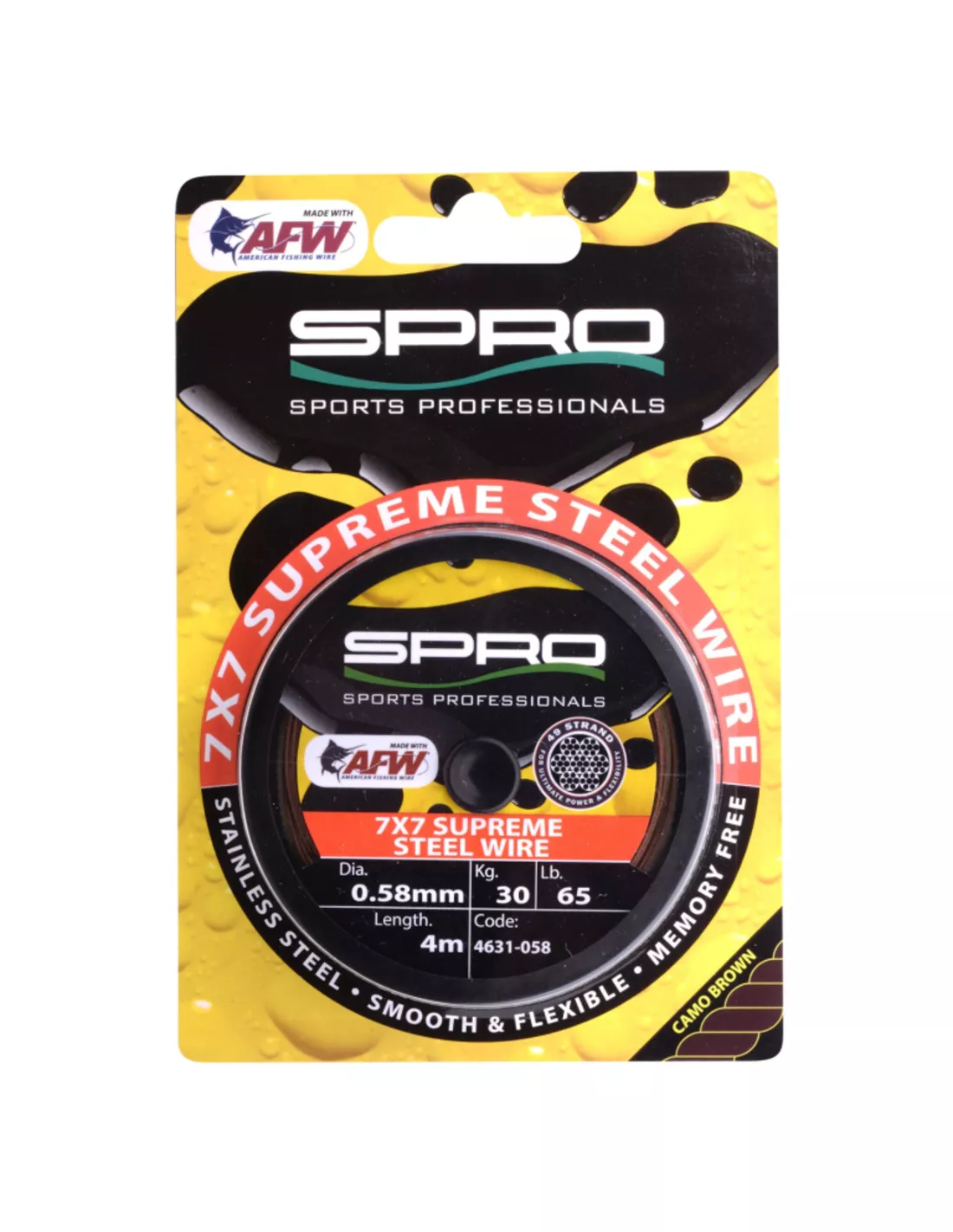 SPRO 7x7 SUPREME STEEL WIRE (4 MTR) AFW 3 SPRO 7x7 SUPREME STEEL WIRE (4 MTR) AFW