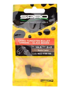 SPRO CAMO TUNGSTEN BULLET SINKERS - MATTE CAMO